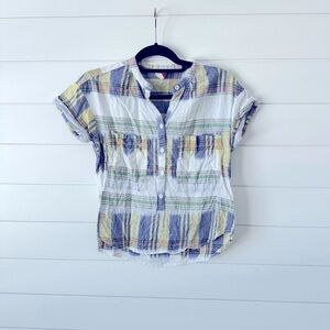 Anthropologie Plaid Button-Up Shirt